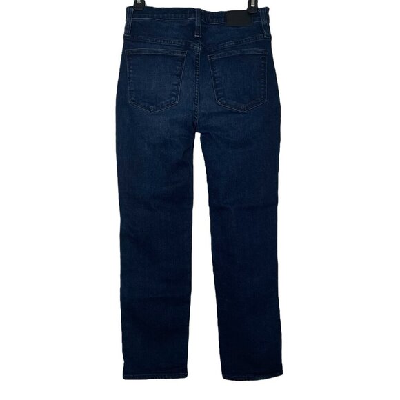 Madewell Stovepipe High Rise Womens Jeans Size 25 Straight Leg Blue #AF699 - Picture 3 of 6